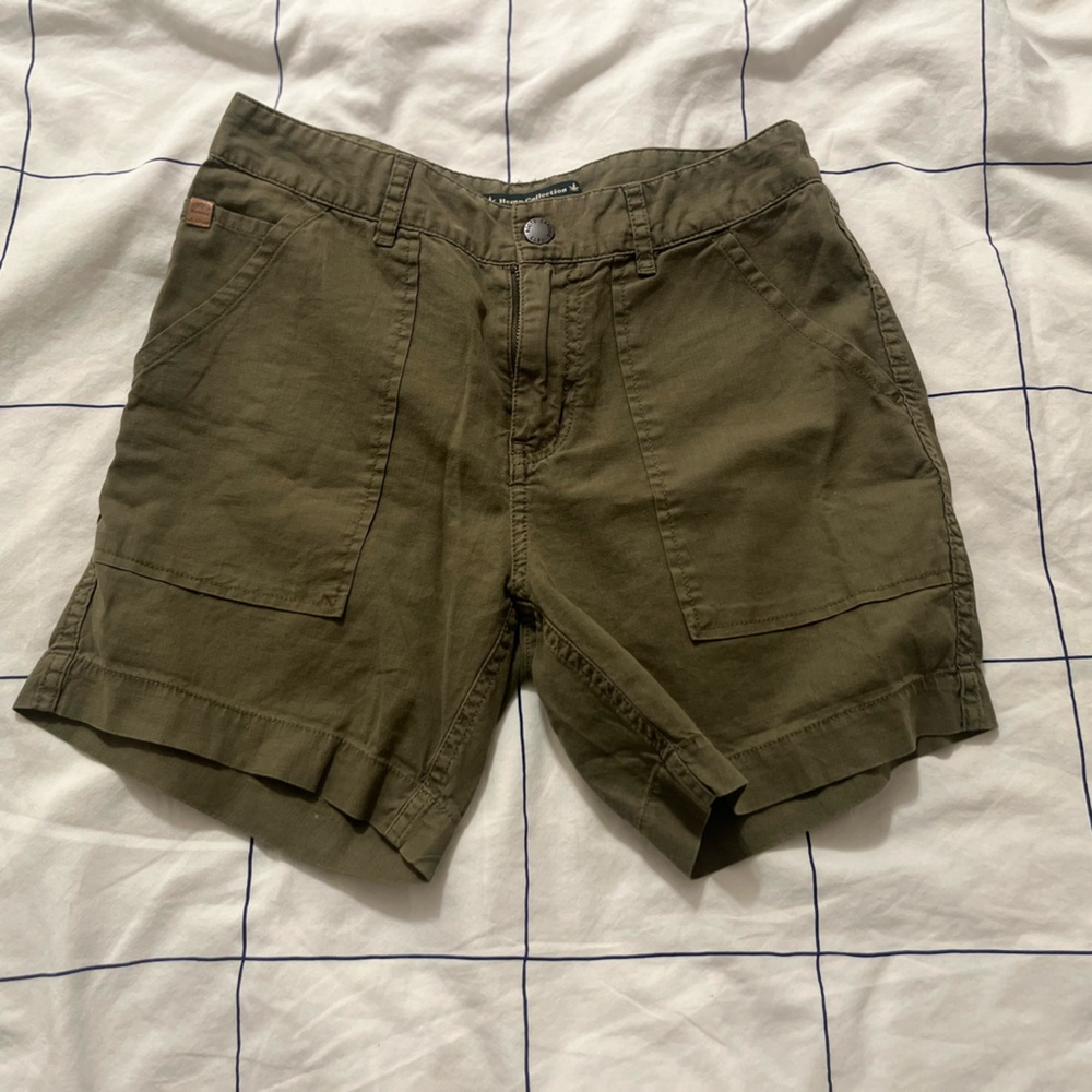 Roots hemp cotton Olive Green Casual Shorts